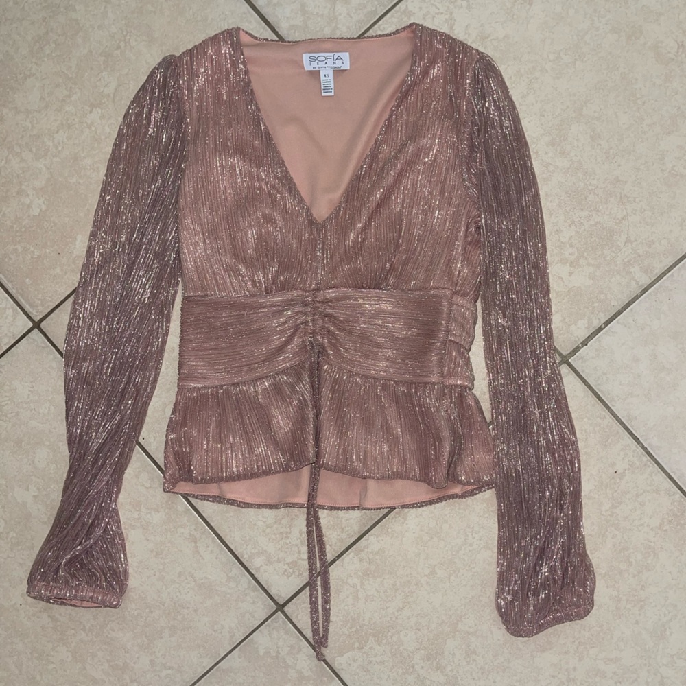 sparkly Chiffon blouse size XS